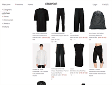 Tablet Screenshot of cruvoir.com